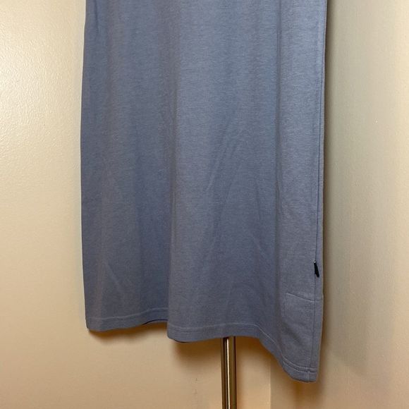 Horny Toad Women's Gray Super Soft Stretchy Short Sleeve Crewneck T-Shirt Dress - Picture 5 of 13